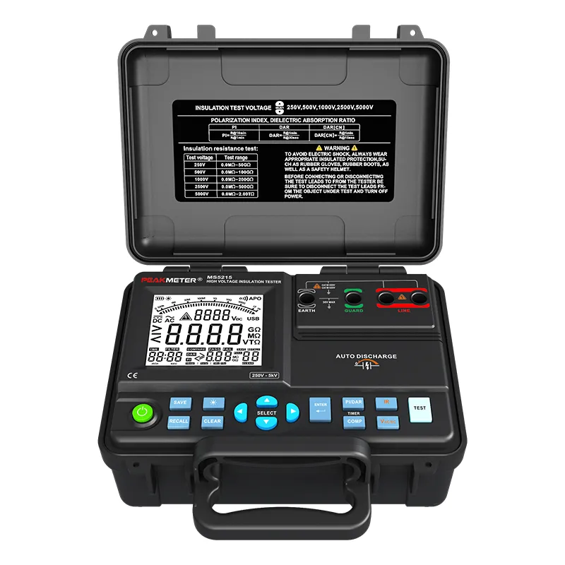 MS5215 Analog Bar Digital High Voltage Insulation Tester